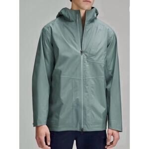 Lululemon Men's Waterproof Full-Zip Rain Jacket Green M